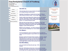 Tablet Screenshot of frostburgpresby.org